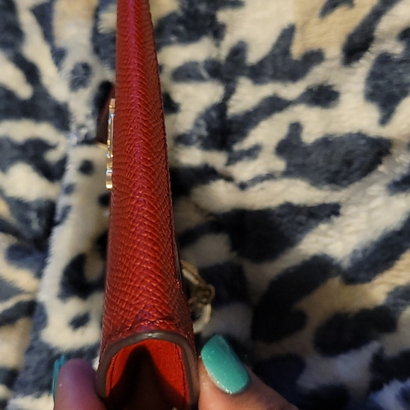 Coach Mini Skinny Wallet IM/1941 Red - Picture 5 of 5